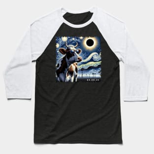 Bovine Eclipse Discovery: Unique Tee with Majestic Grazers Baseball T-Shirt